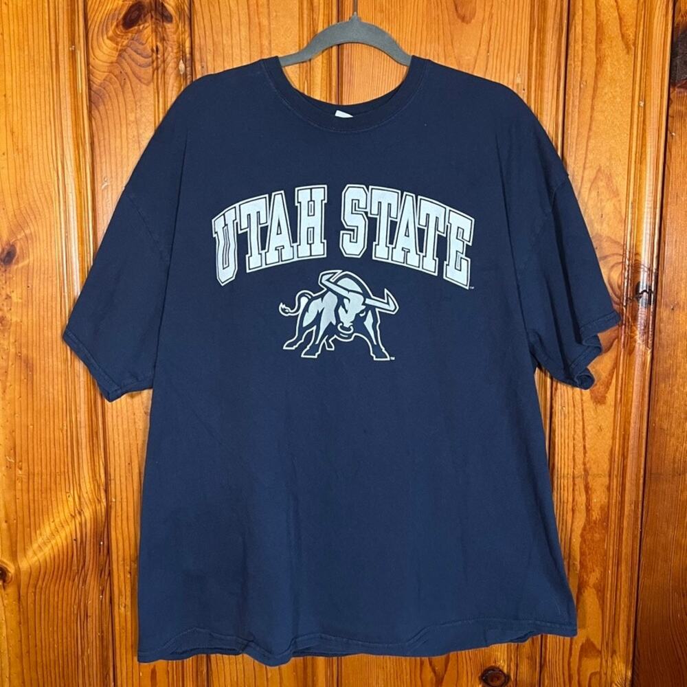 New Agenda 2XL Y2K Utah State T-Shirt Navy Regular
